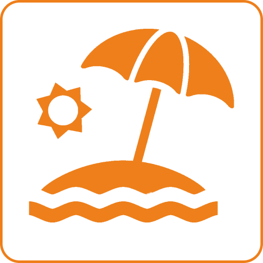 Песчано-галечный пляж-800м